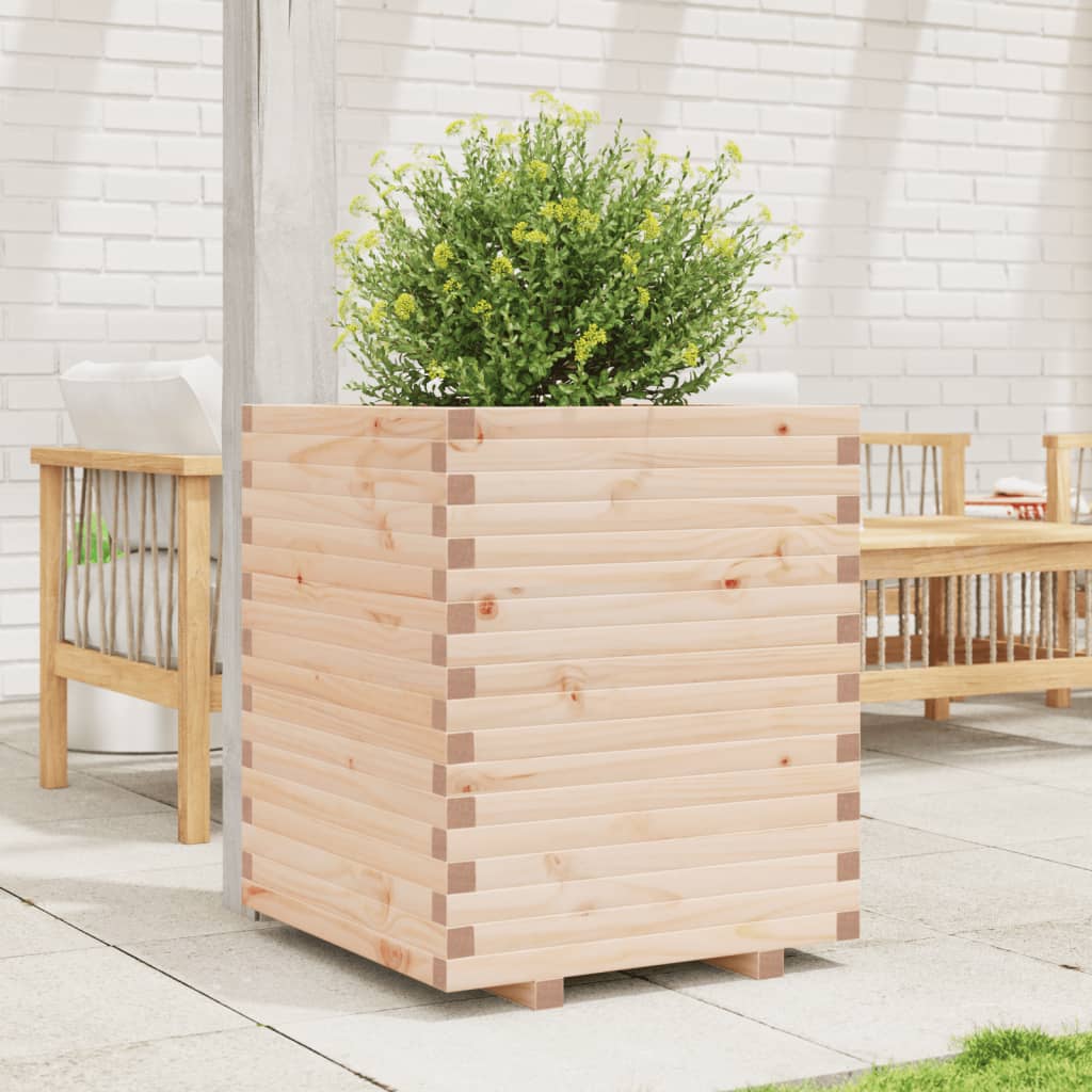 VidaXL Plantenbak 60x60x72 cm massief groenhout