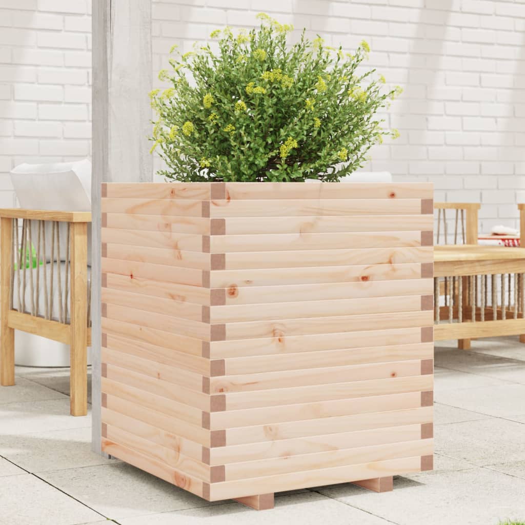 VidaXL Plantenbak 60x60x72 cm massief groenhout
