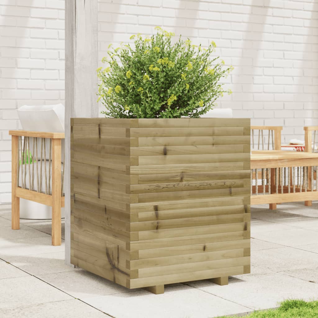VidaXL Plantenbak 60x60x72 cm geïmpregneerd groenenhout