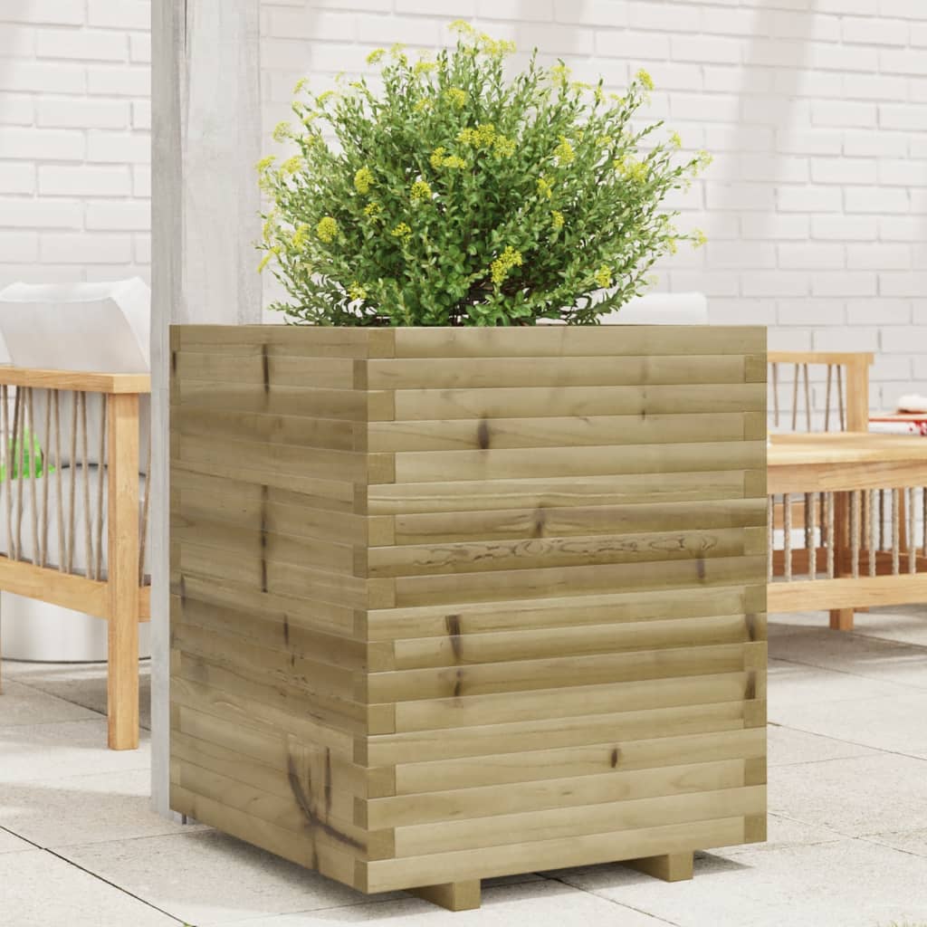 VidaXL Plantenbak 60x60x72 cm geïmpregneerd groenenhout