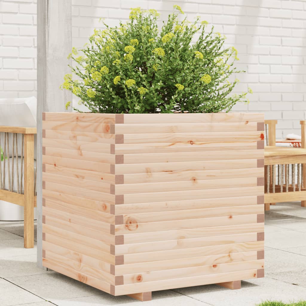 VidaXL Plantenbak 70x70x72 cm massief groenhout