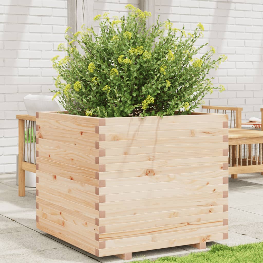 VidaXL Plantenbak 80x80x72 cm massief groenhout
