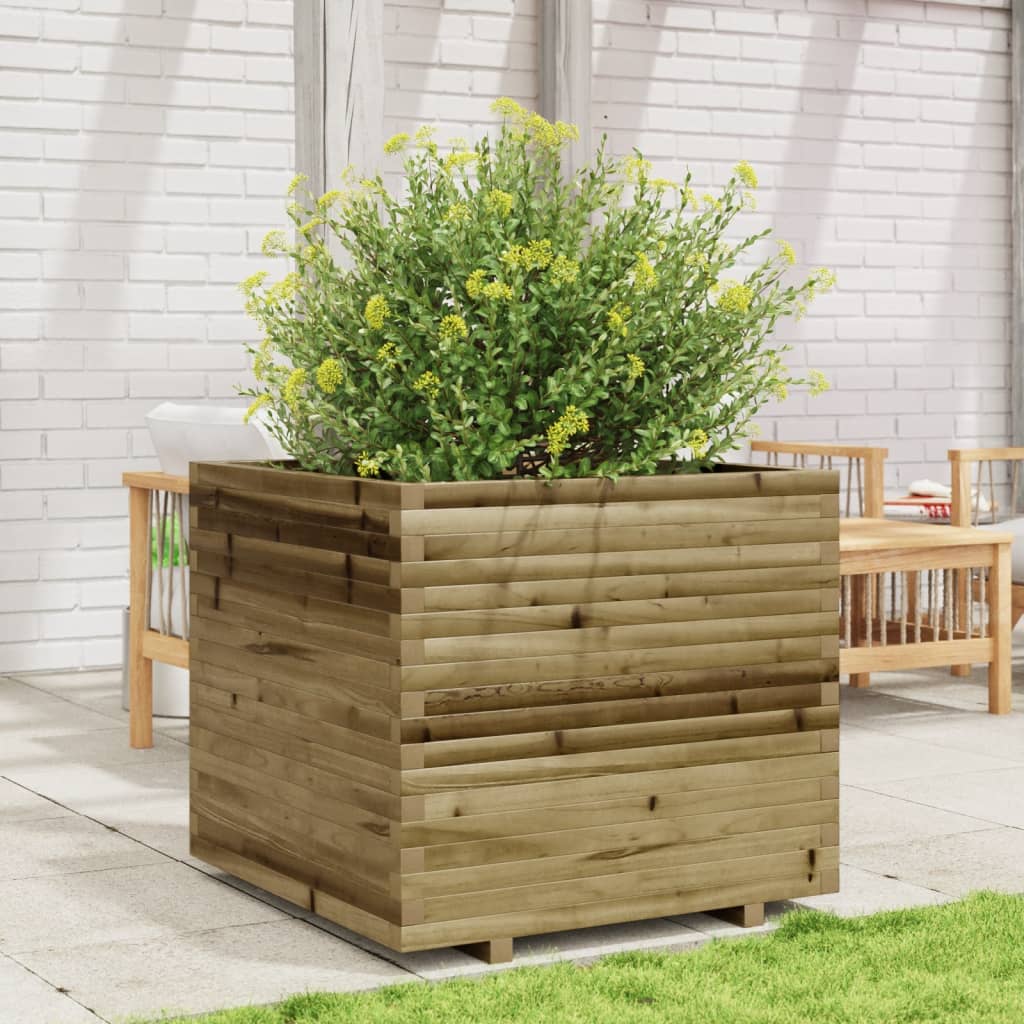 VidaXL Plantenbak 80x80x72 cm geïmpregneerd groenenhout