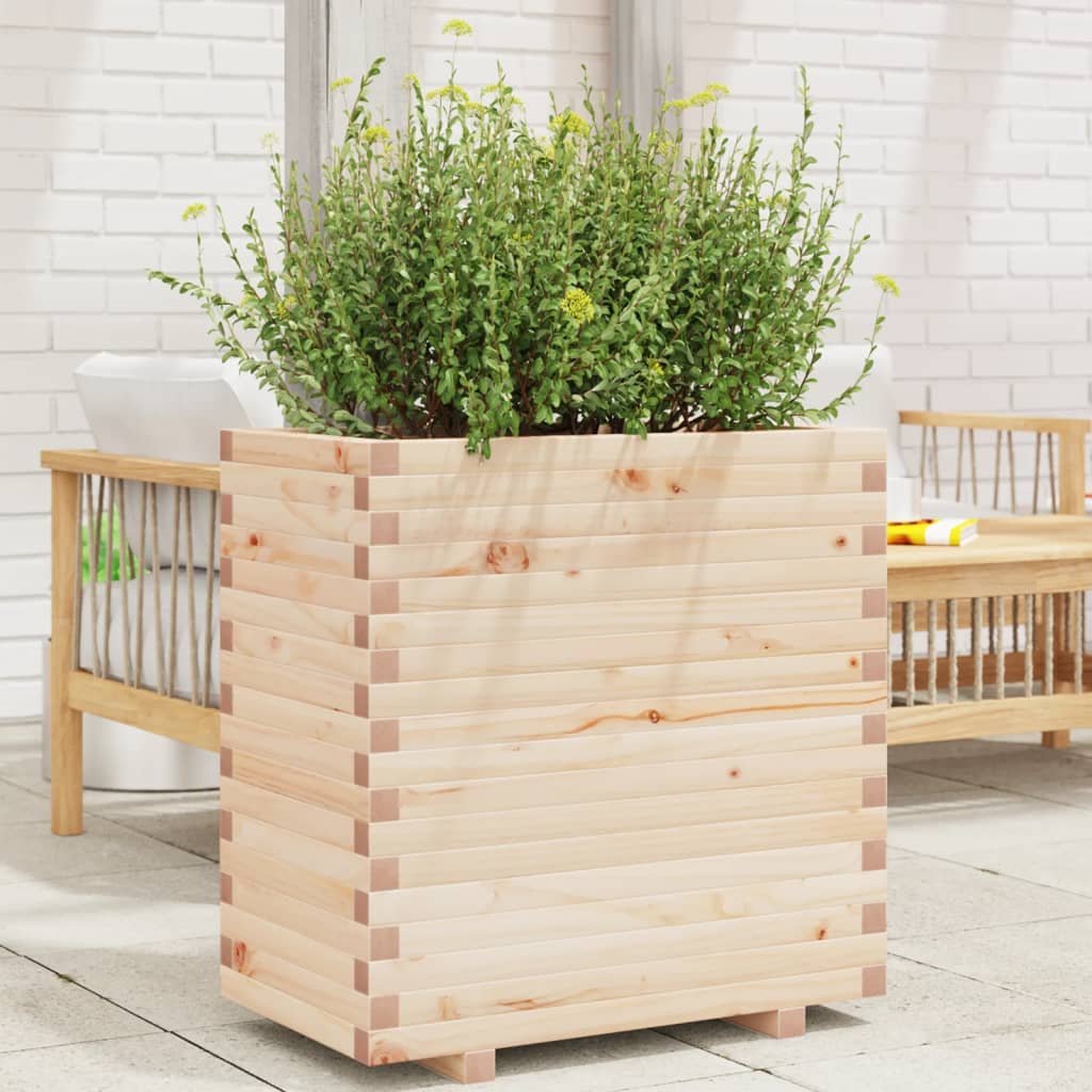 VidaXL Plantenbak 70x40x72 cm massief groenhout