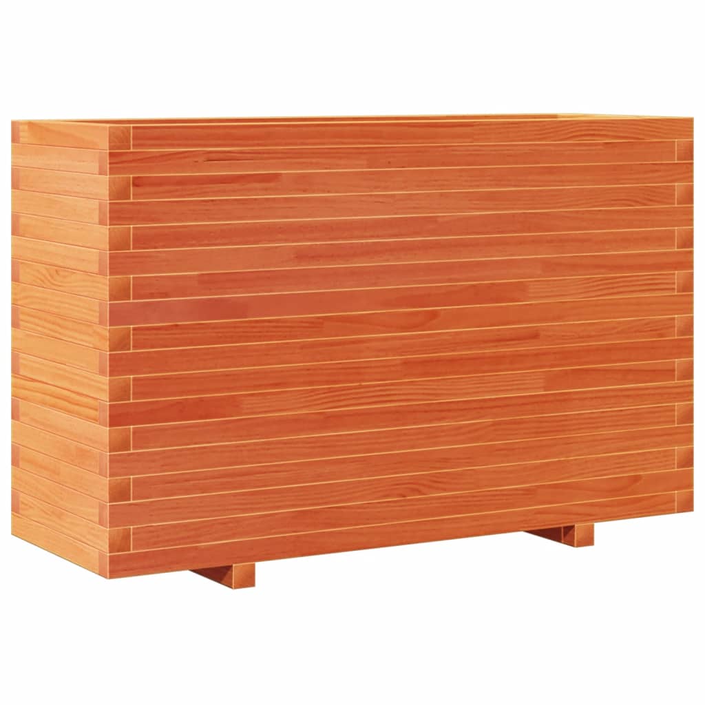 VidaXL Plantenbak 110x40x72 cm massief groenenhout wasbruin