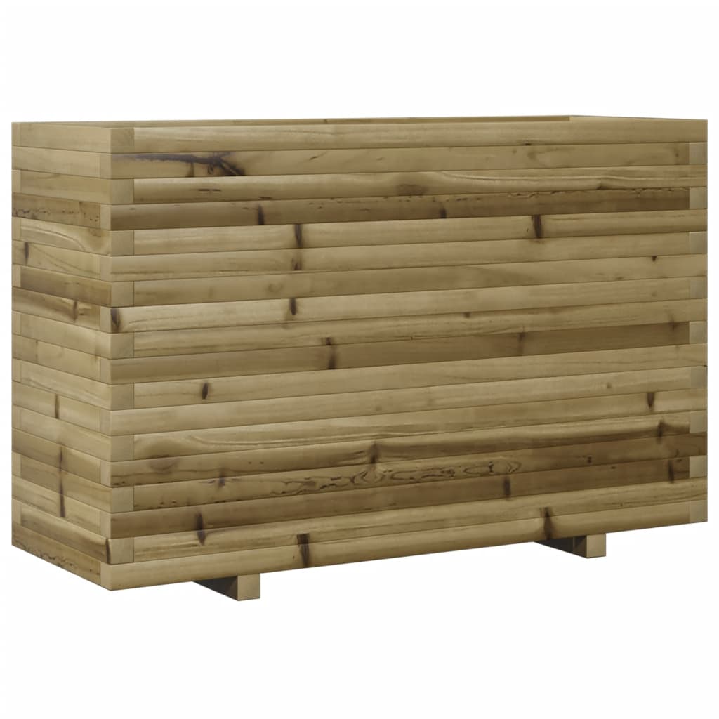 VidaXL Plantenbak 110x40x72 cm geïmpregneerd groenenhout