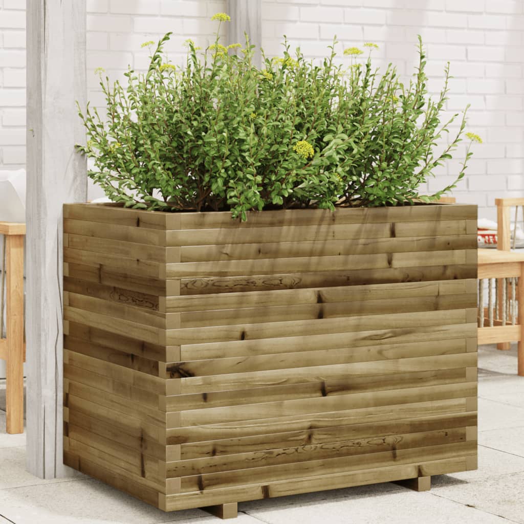VidaXL Plantenbak 90x60x72 cm geïmpregneerd groenenhout