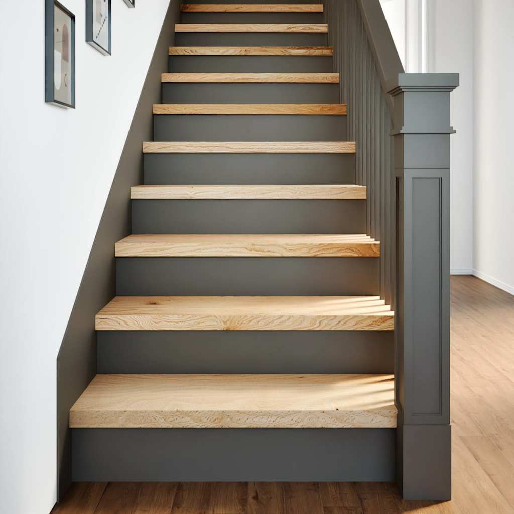 Vidaxl traptreden 4 st 80x25x2 cm onbehandeld massief eikenhout