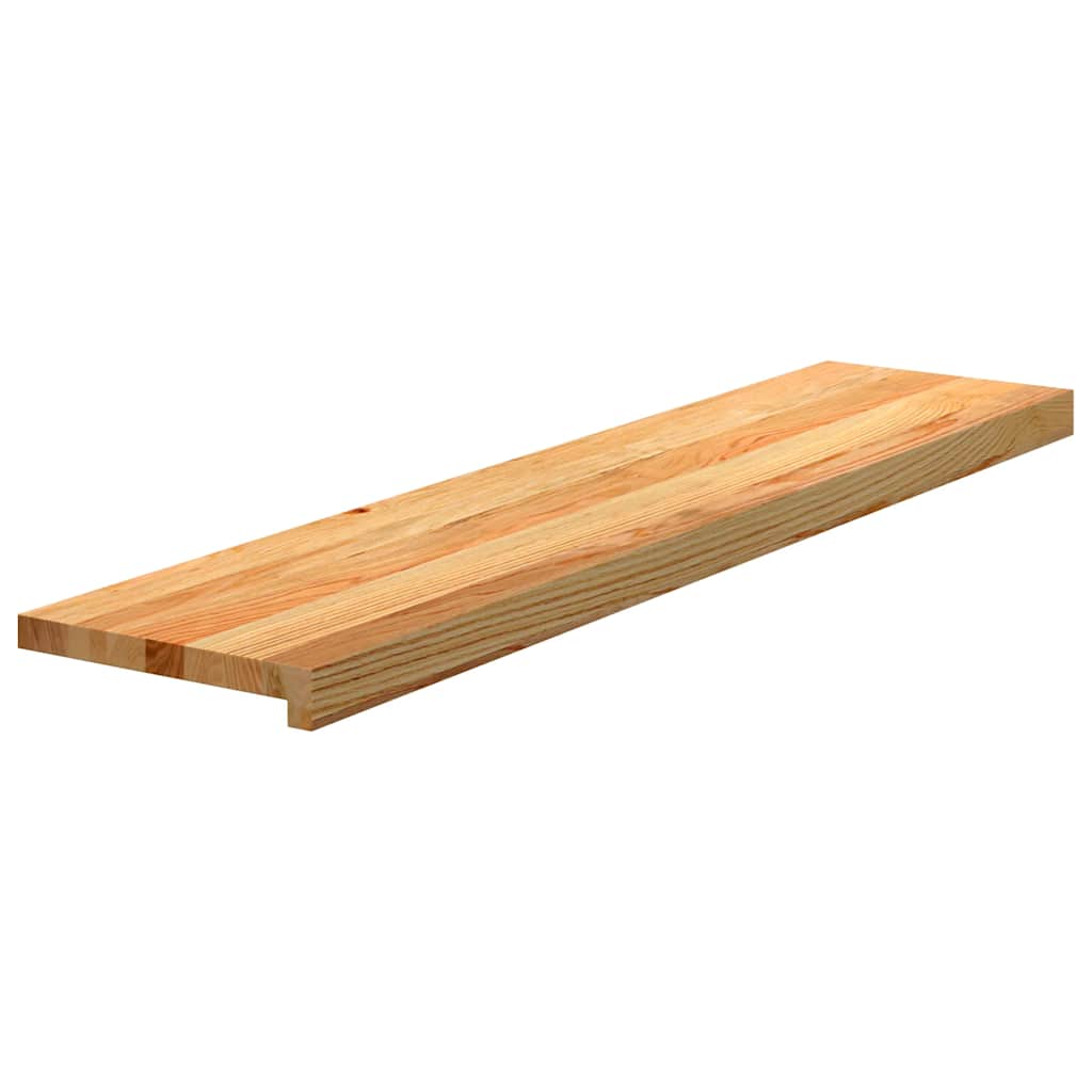 Vidaxl traptreden 4 st 110x30x2 cm massief eikenhout lichtbruin