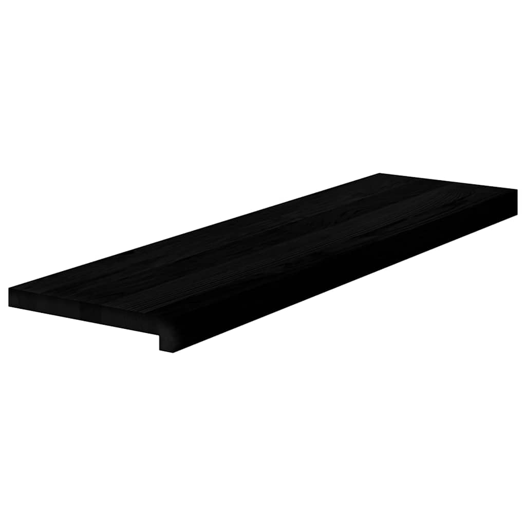 Vidaxl traptreden 4 st 90x30x2 cm massief eikenhout donkerbruin