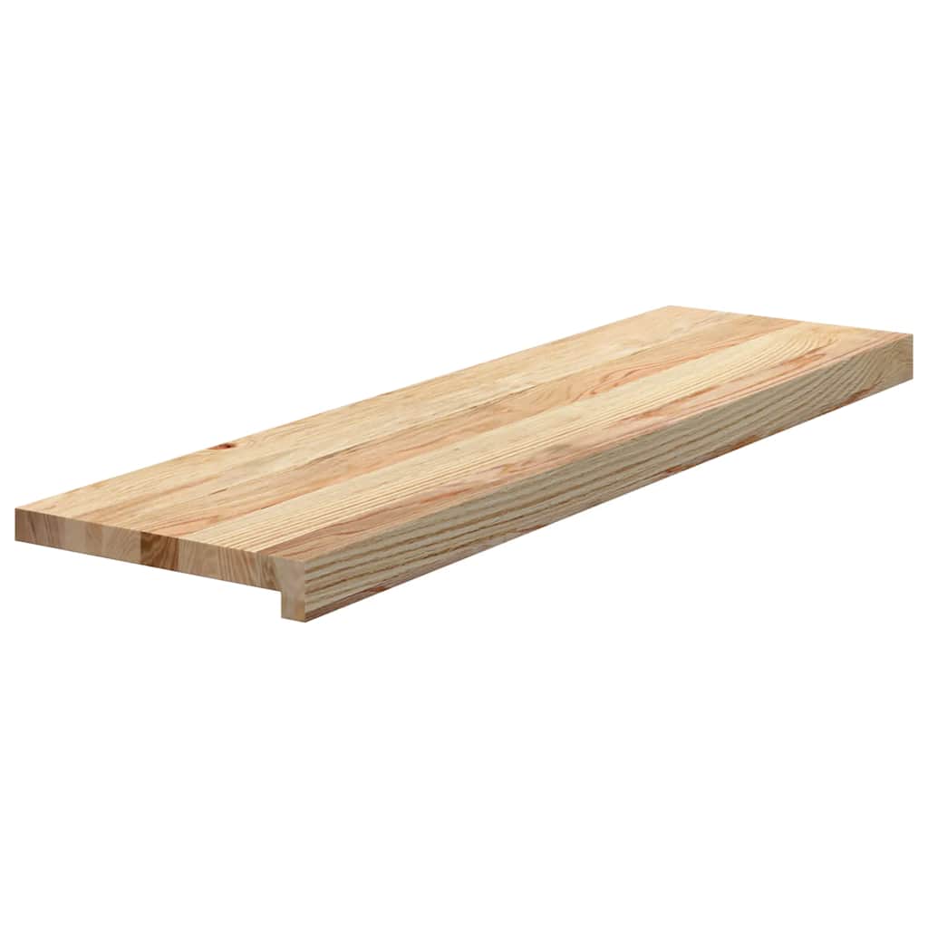 Vidaxl traptreden 2 st 90x30x2 cm onbehandeld massief eikenhout