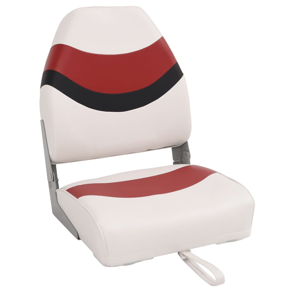 Vidaxl bootstoelen 2 st inklapbaar met hoge rugleuning 44x38x55 cm