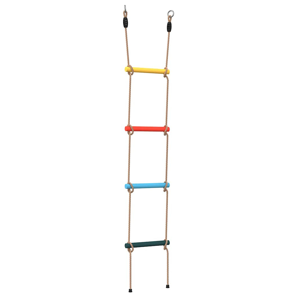 Vidaxl touwladder voor kinderen met 4 sporten meerkleurig