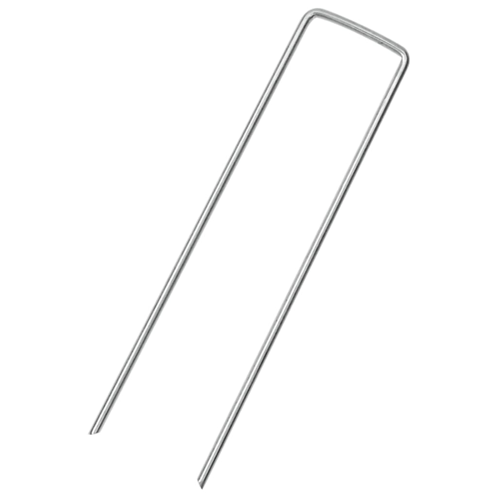 Vidaxl grondharingen 50 st u-vormig 15x3,5 cm gegalvaniseerd staal