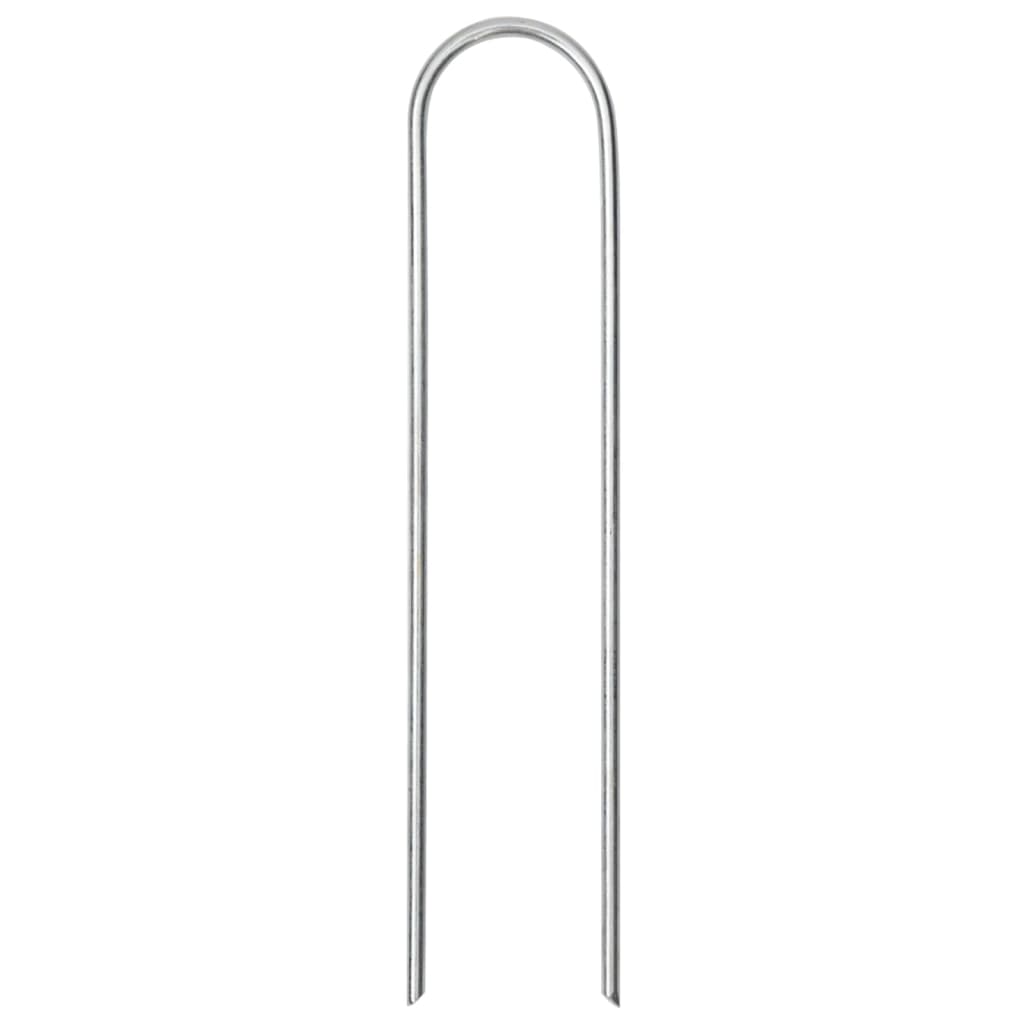 Vidaxl grondharingen 50 st u-vormig 15x3,5 cm gegalvaniseerd staal