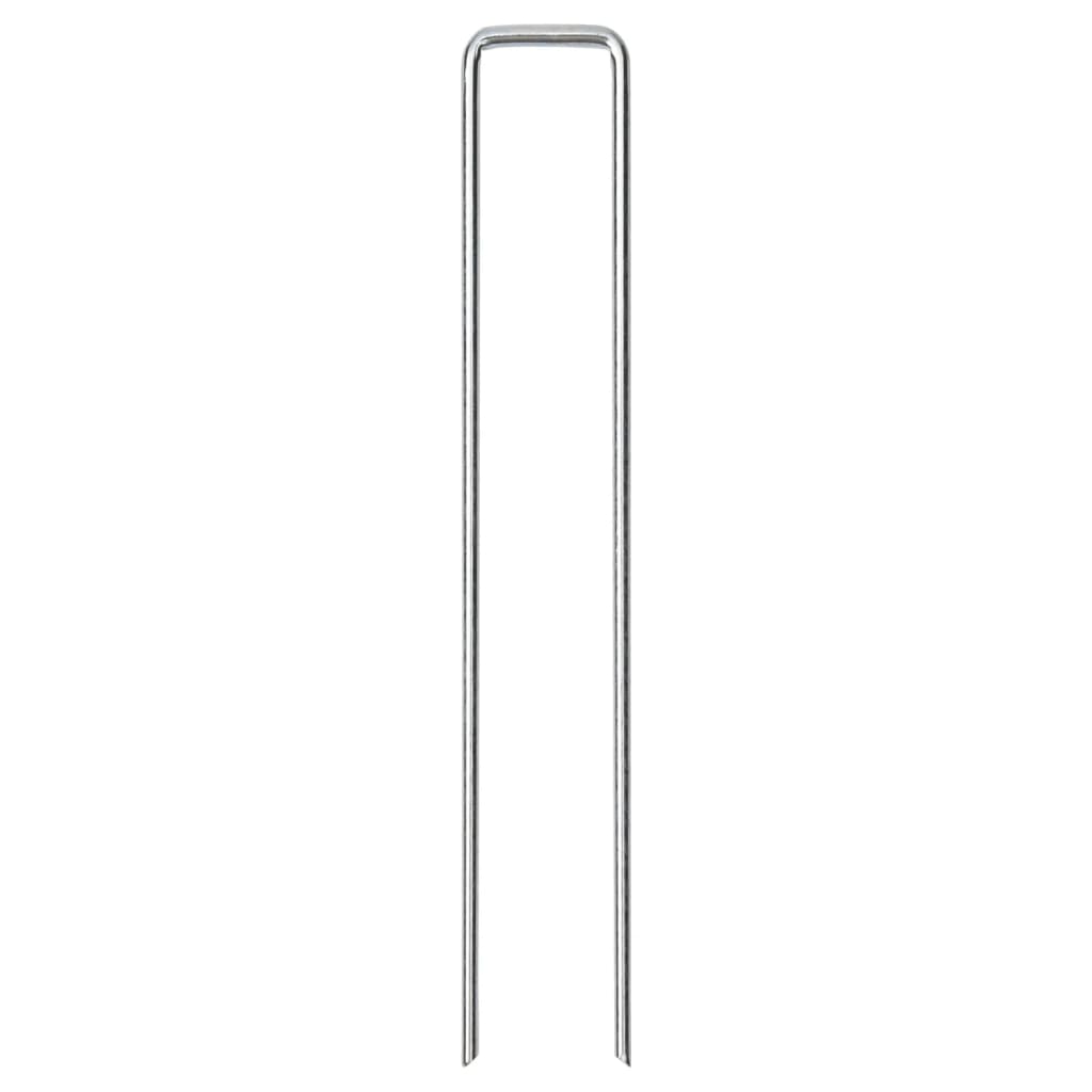 Vidaxl grondharingen 25 st u-vormig 20x3,5 cm gegalvaniseerd staal