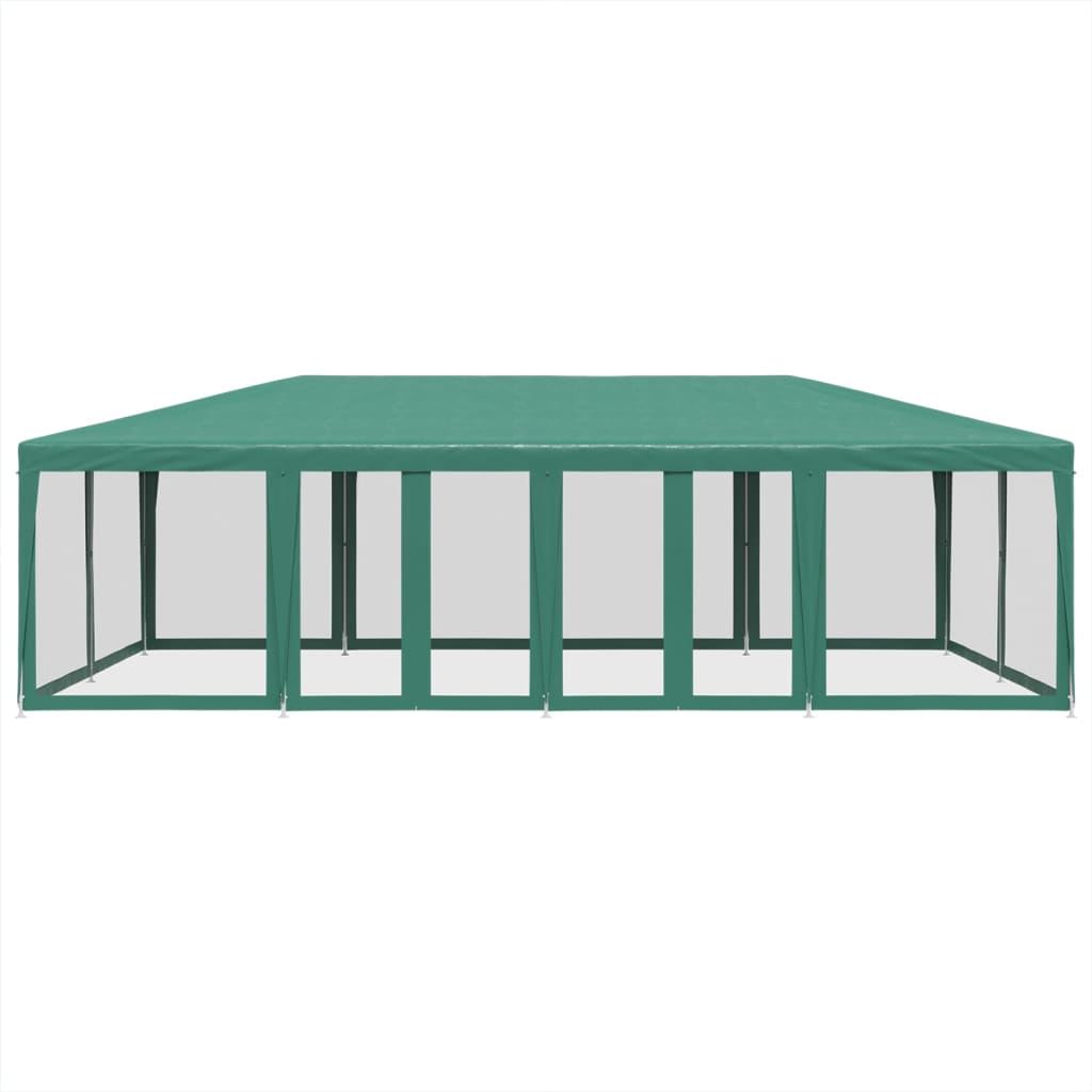 Vidaxl partytent met 12 gaas zijwanden 8x4m hdpe groen