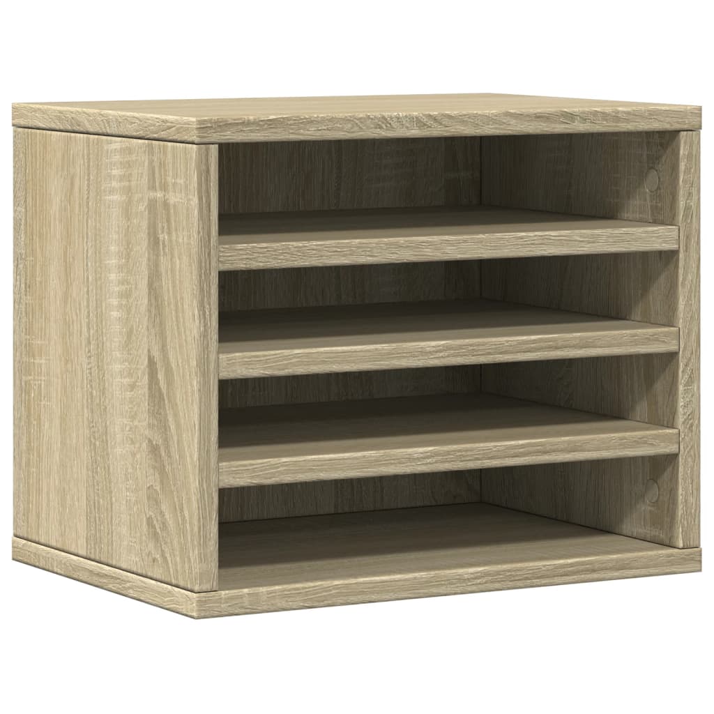 Vidaxl bureau-organizer 36x26x29,5 cm bewerkt hout sonoma eikenkleurig