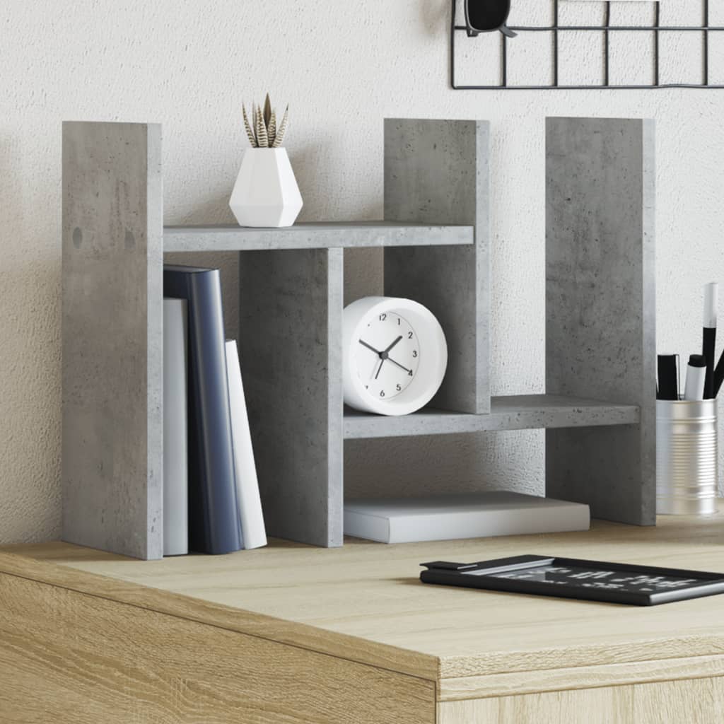 Vidaxl bureau-organizer 34,5x15,5x35,5 cm bewerkt hout betongrijs
