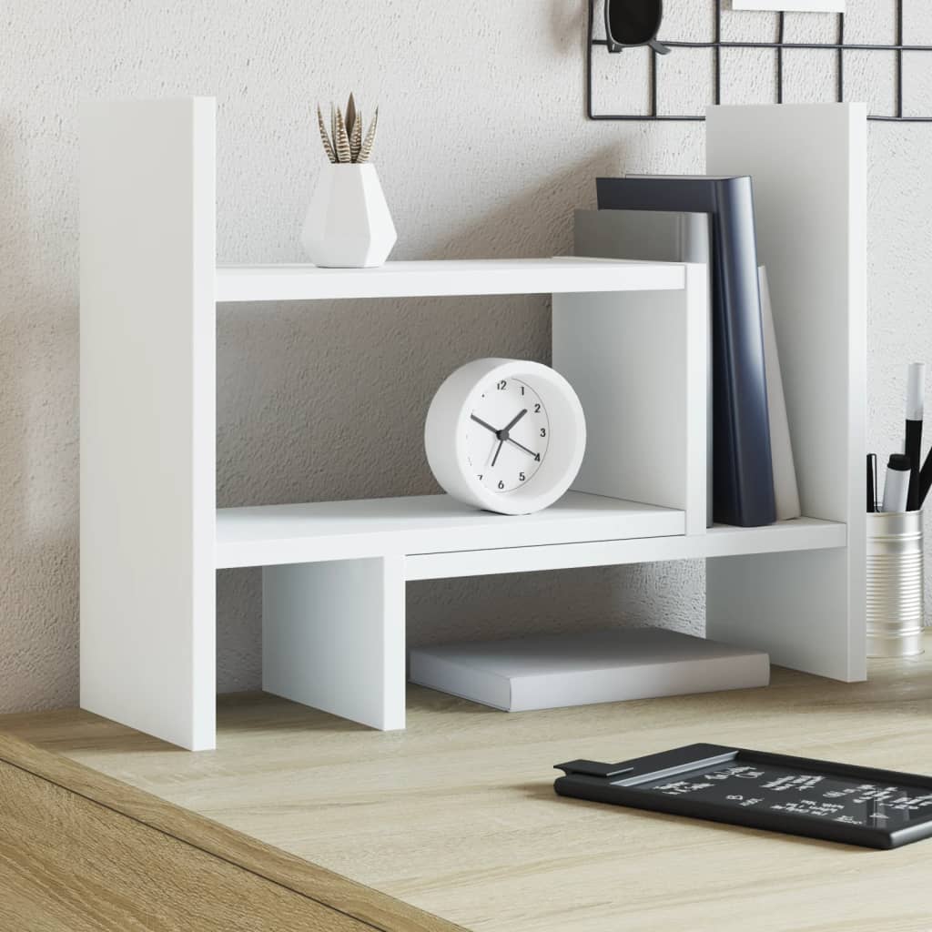 Vidaxl bureau-organizer 38,5x17x39 cm bewerkt hout wit