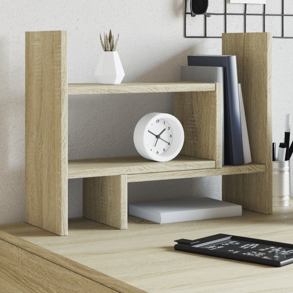 Vidaxl bureau-organizer 38,5x17x39 cm bewerkt hout sonoma eikenkleurig