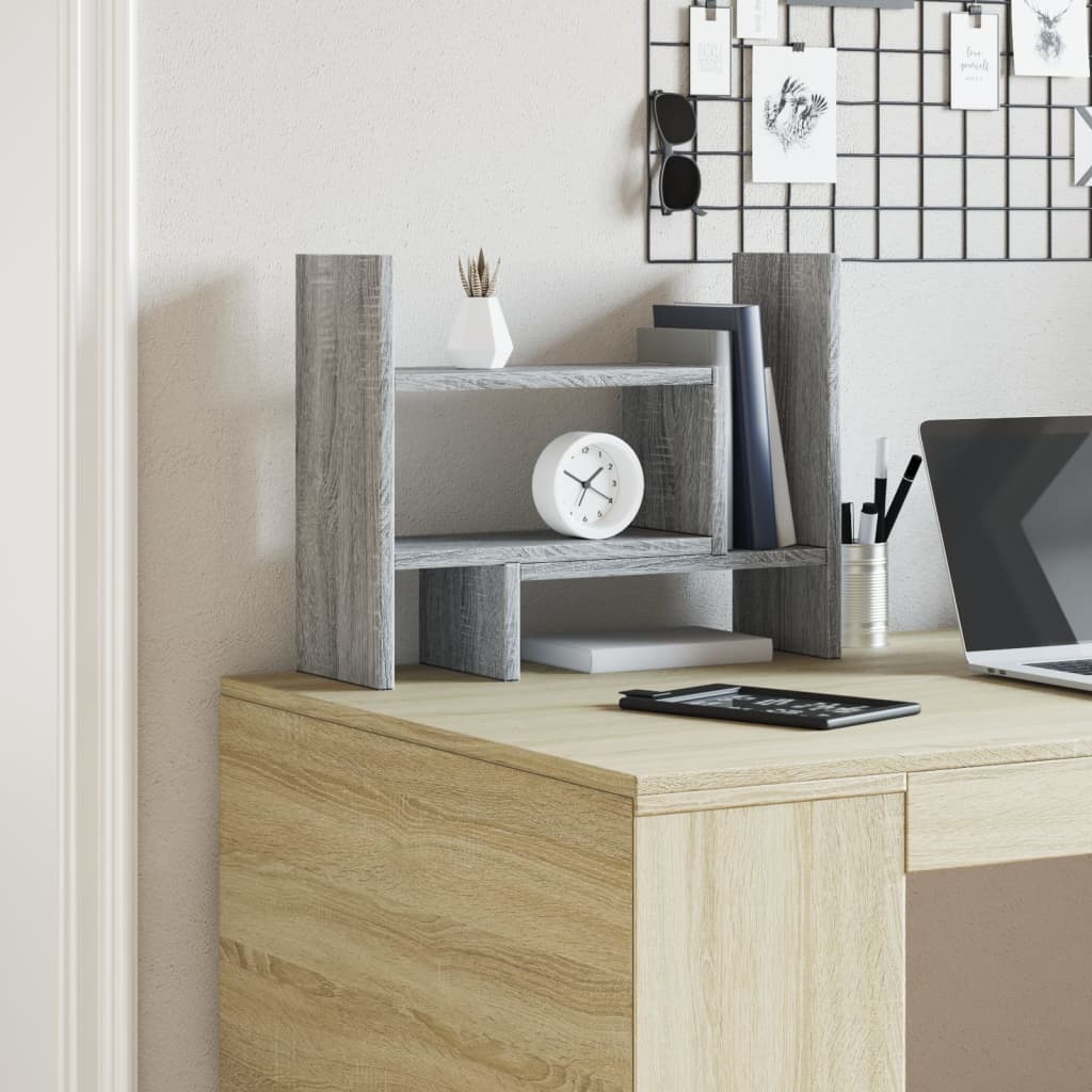Vidaxl bureau-organizer 38,5x17x39 cm bewerkt hout grijs sonoma eiken