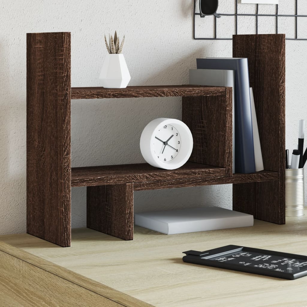Vidaxl bureau-organizer 38,5x17x39 cm bewerkt hout bruin eikenkleur