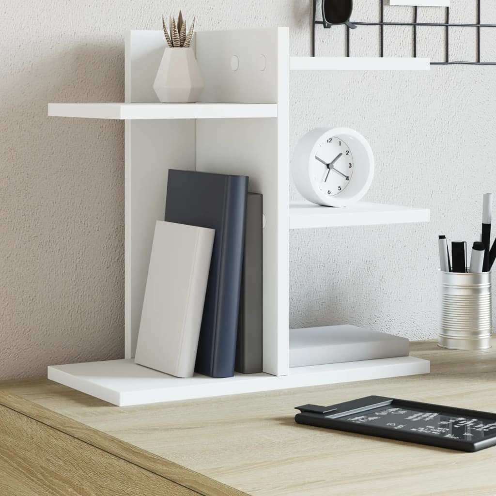 Vidaxl bureau-organizer 42x21,5x42 cm bewerkt hout wit
