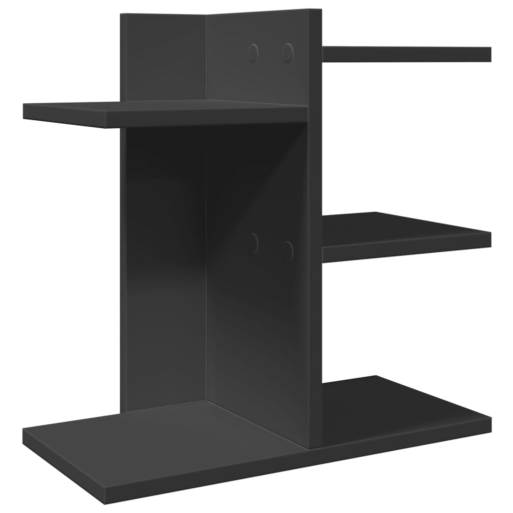 Vidaxl bureau-organizer 42x21,5x42 cm bewerkt hout zwart