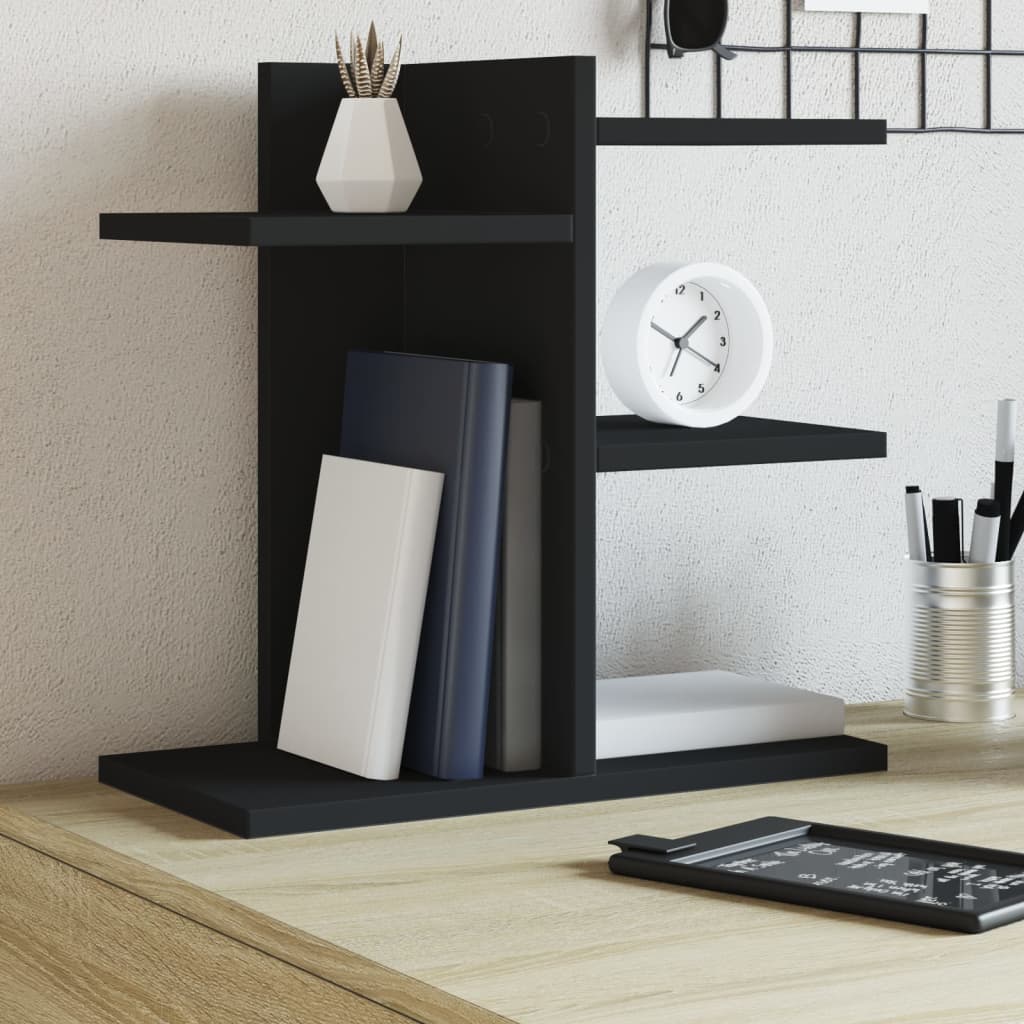 Vidaxl bureau-organizer 42x21,5x42 cm bewerkt hout zwart