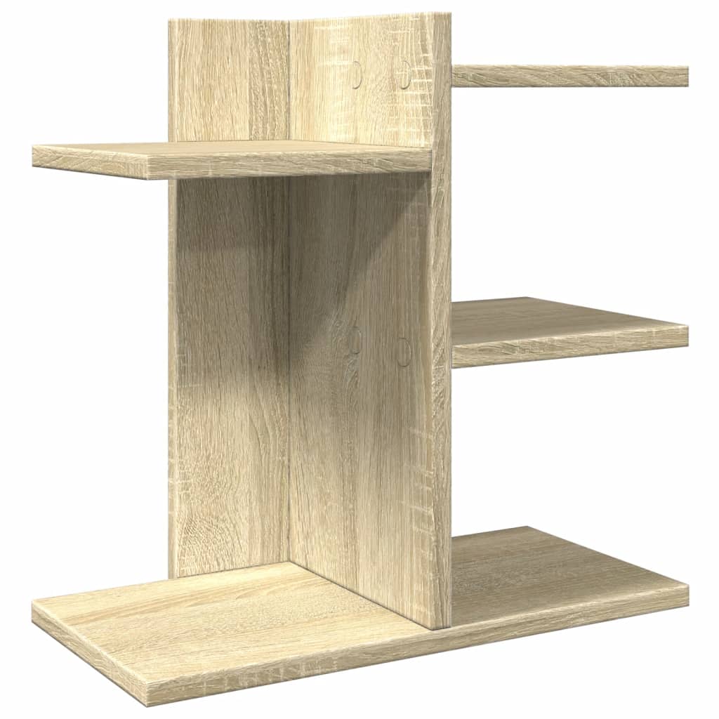 Vidaxl bureau-organizer 42x21,5x42 cm bewerkt hout sonoma eikenkleurig