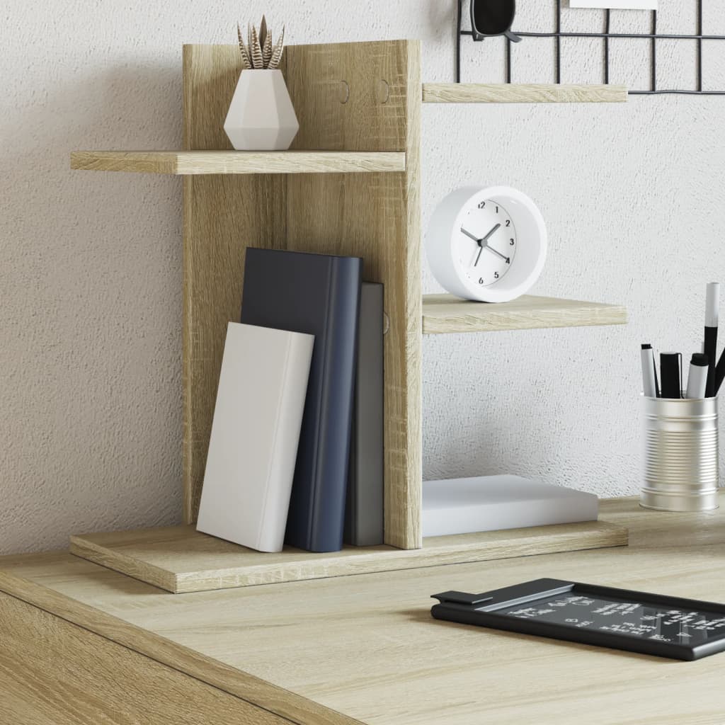 Vidaxl bureau-organizer 42x21,5x42 cm bewerkt hout sonoma eikenkleurig