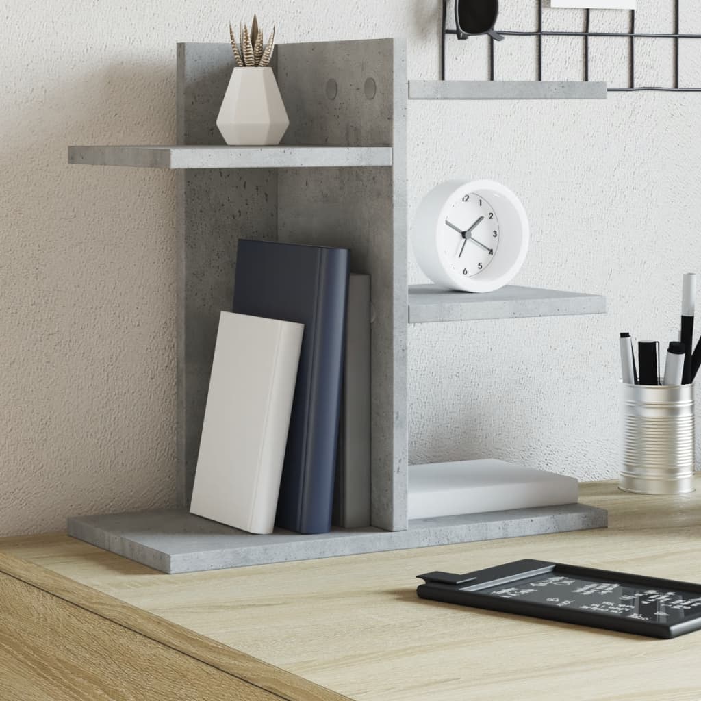 Vidaxl bureau-organizer 42x21,5x42 cm bewerkt hout betongrijs