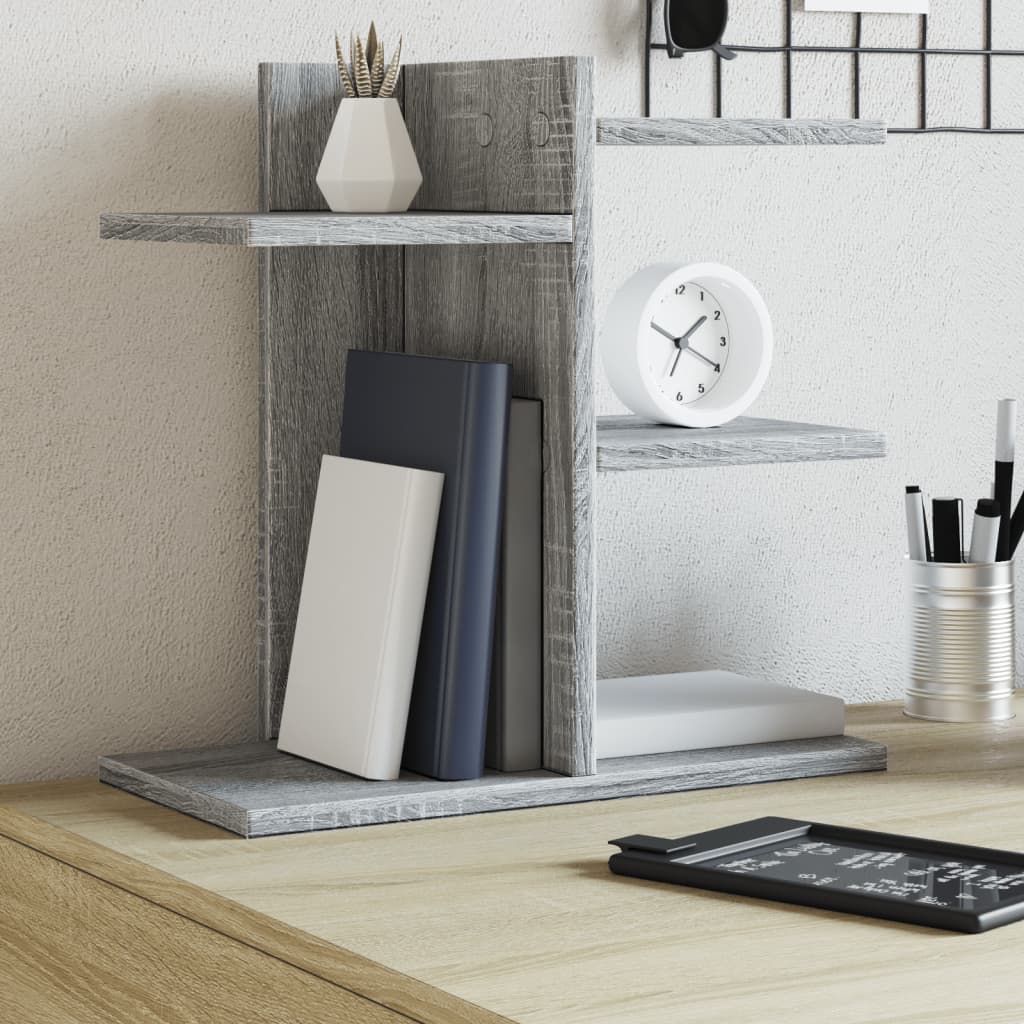 Vidaxl bureau-organizer 42x21,5x42 cm bewerkt hout grijs sonoma eiken