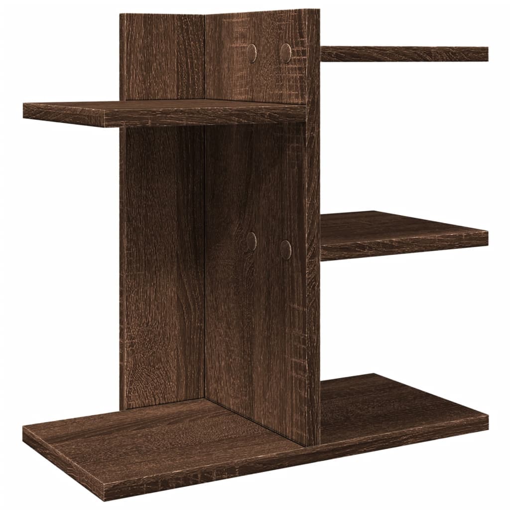 Vidaxl bureau-organizer 42x21,5x42 cm bewerkt hout bruin eikenkleurig