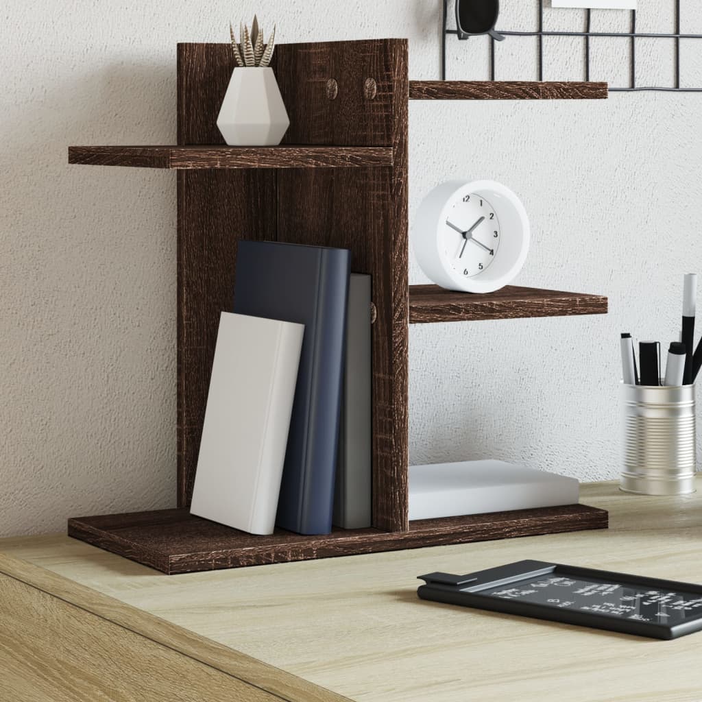 Vidaxl bureau-organizer 42x21,5x42 cm bewerkt hout bruin eikenkleurig