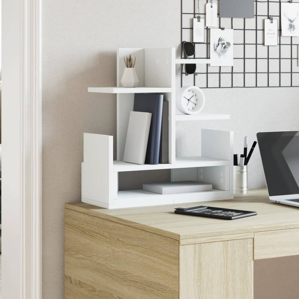 Vidaxl bureau-organizer 49x20x52,5 cm bewerkt hout wit