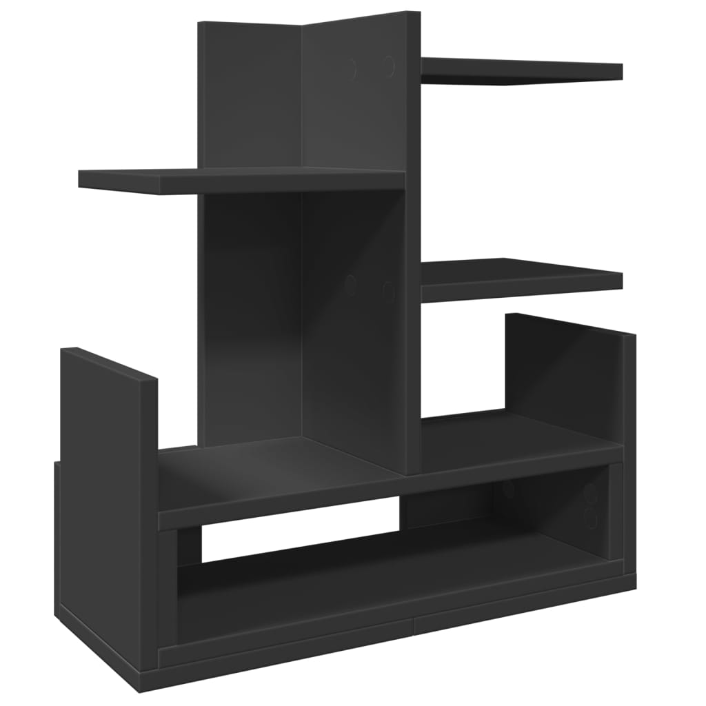 Vidaxl bureau-organizer 49x20x52,5 cm bewerkt hout zwart