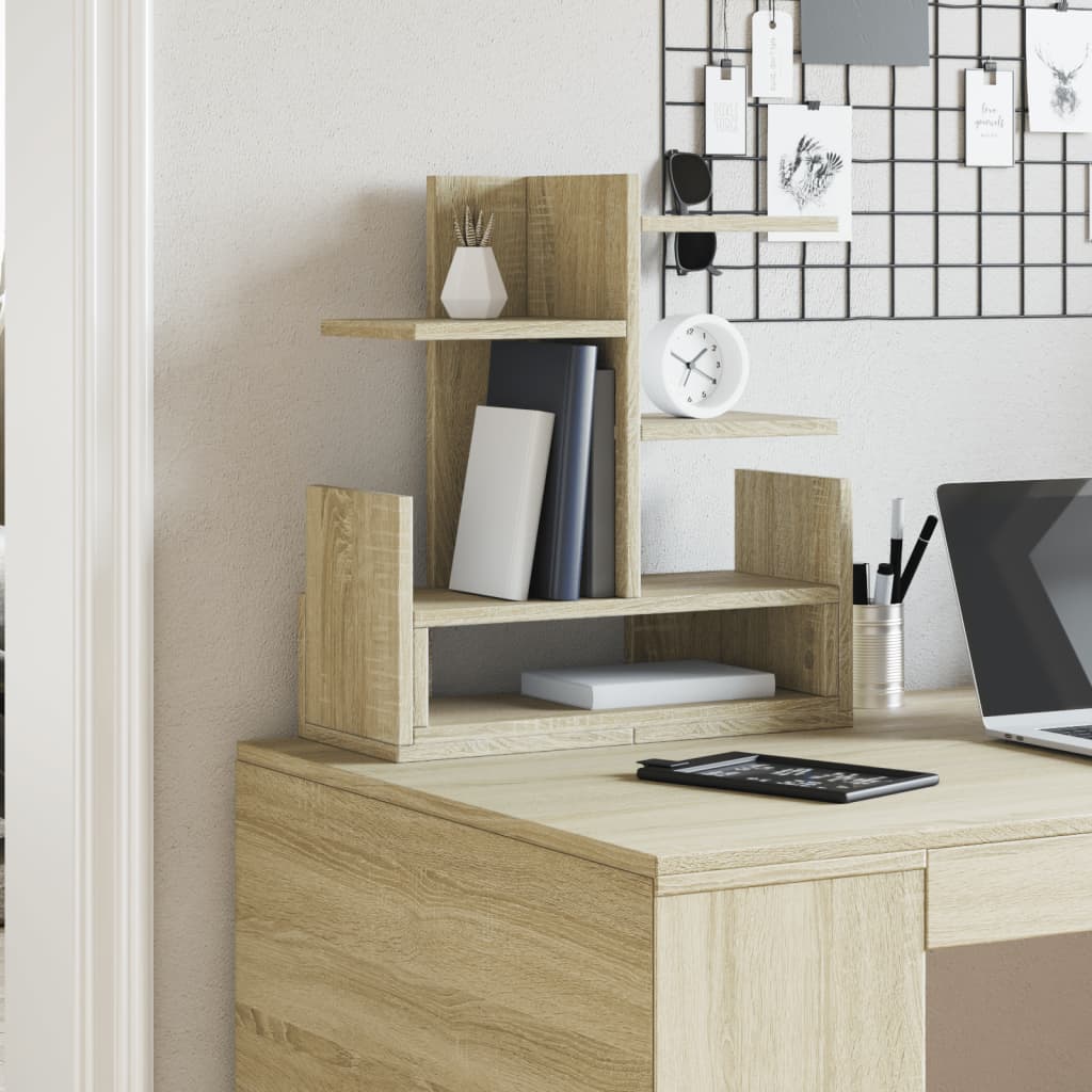 Vidaxl bureau-organizer 49x20x52,5 cm bewerkt hout sonoma eikenkleurig