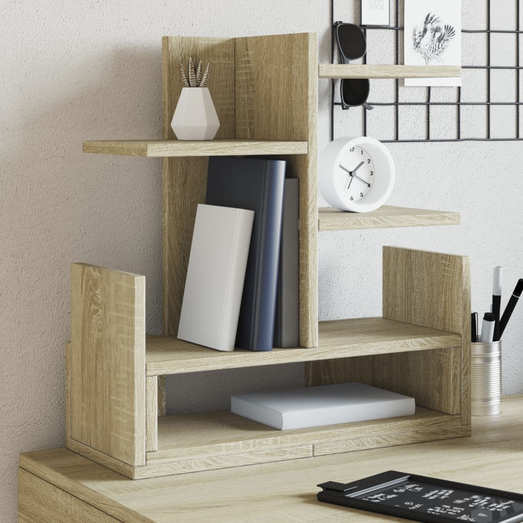 Vidaxl bureau-organizer 49x20x52,5 cm bewerkt hout sonoma eikenkleurig