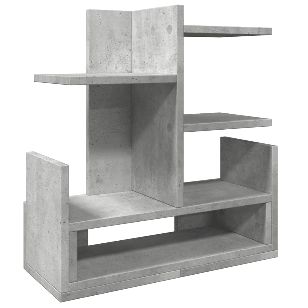 Vidaxl bureau-organizer 49x20x52,5 cm bewerkt hout betongrijs