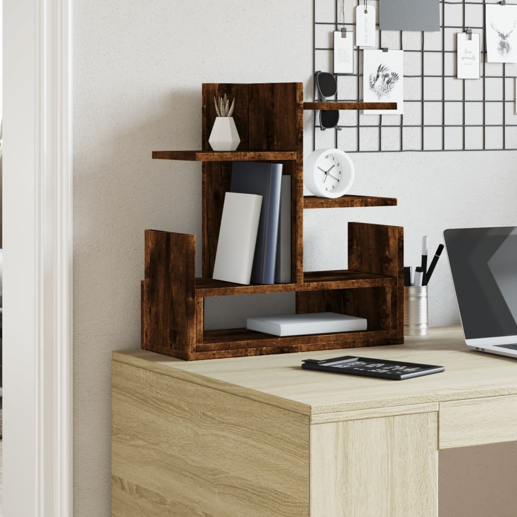 Vidaxl bureau-organizer 49x20x52,5 cm bewerkt hout gerookt eikenkleur