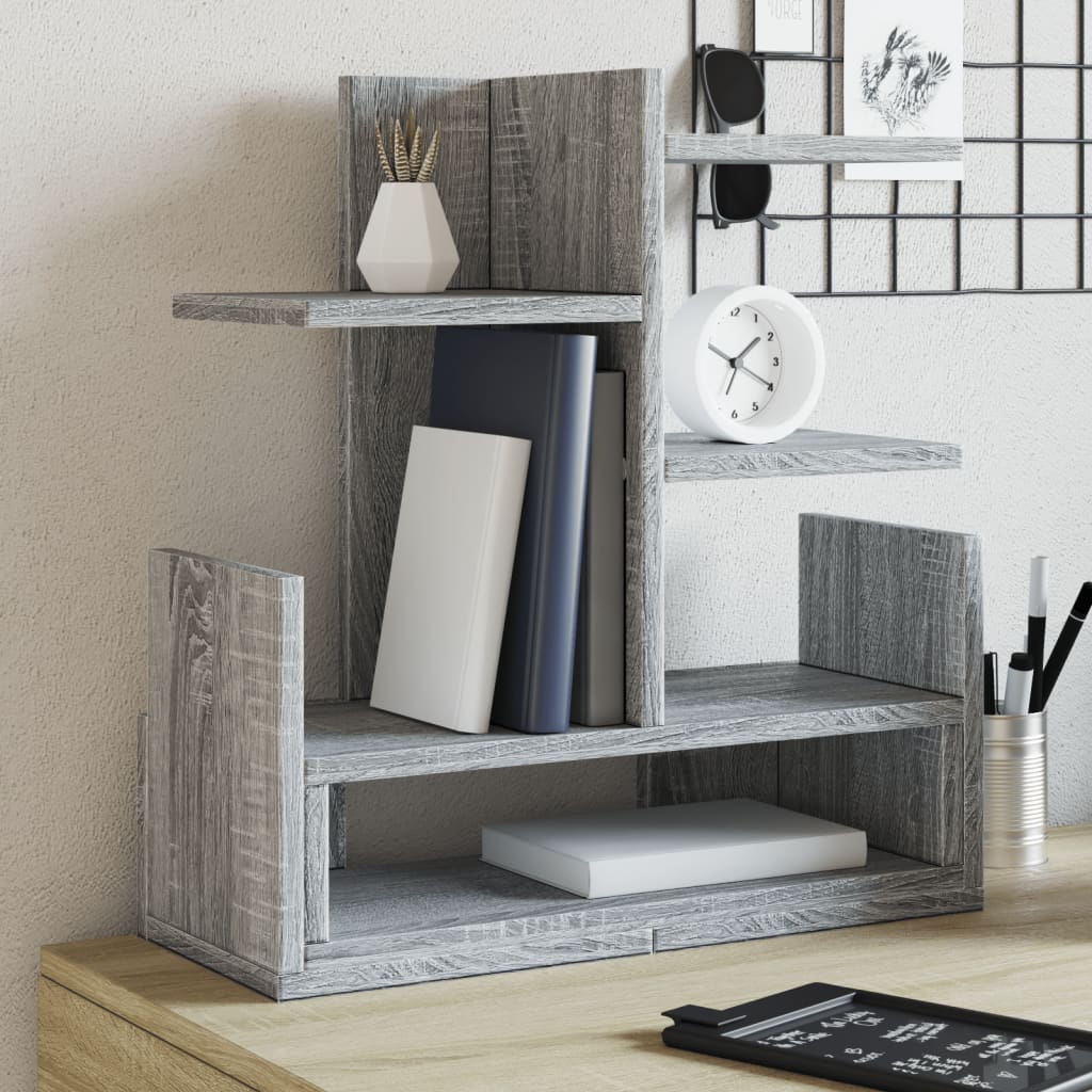 Vidaxl bureau-organizer 49x20x52,5 cm bewerkt hout grijs sonoma eiken
