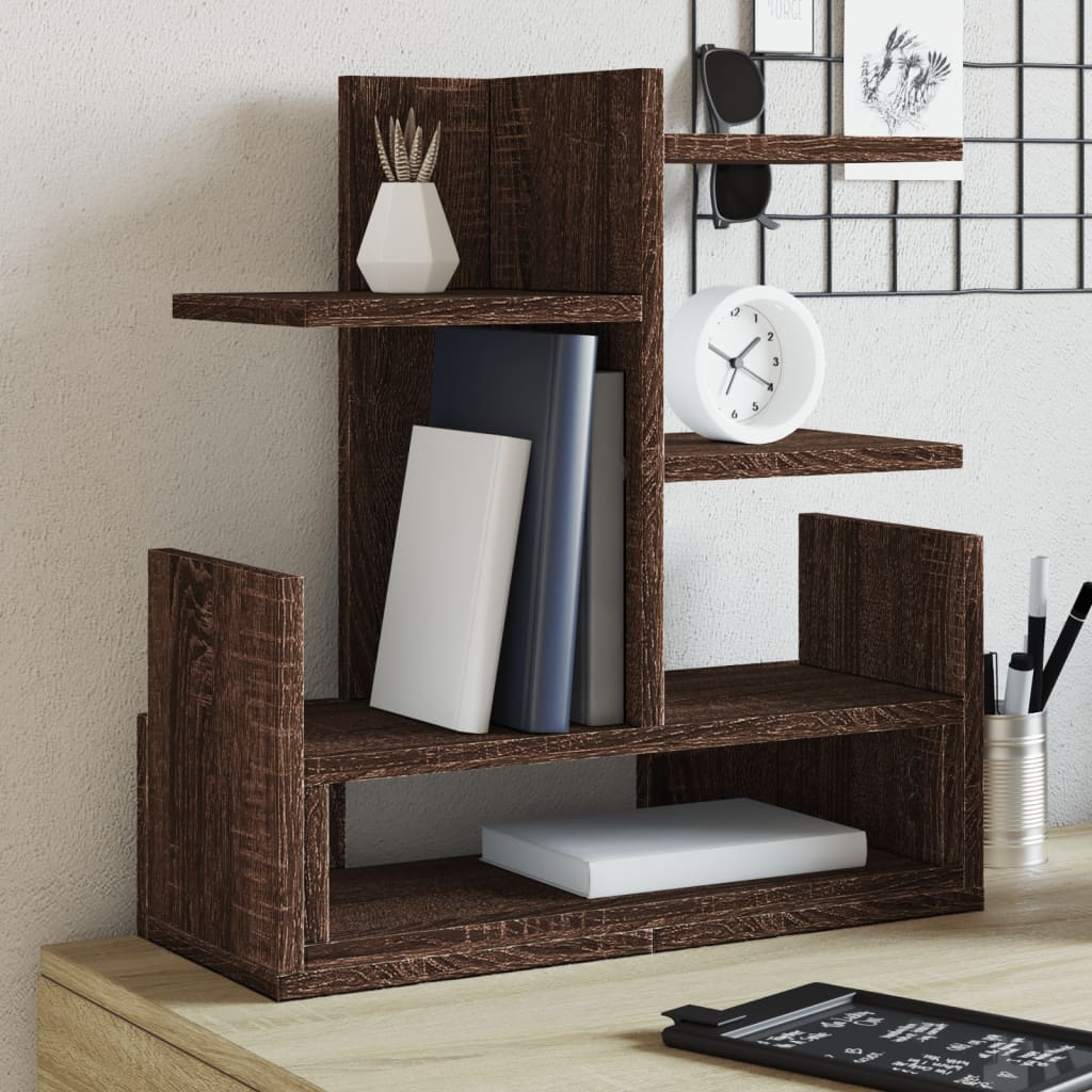 Vidaxl bureau-organizer 49x20x52,5 cm bewerkt hout bruin eikenkleurig