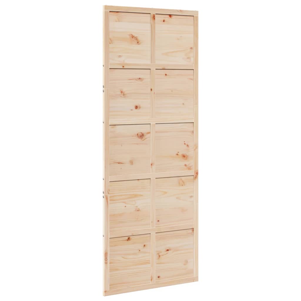 Vidaxl schuifdeur 80x208 cm massief groenhout