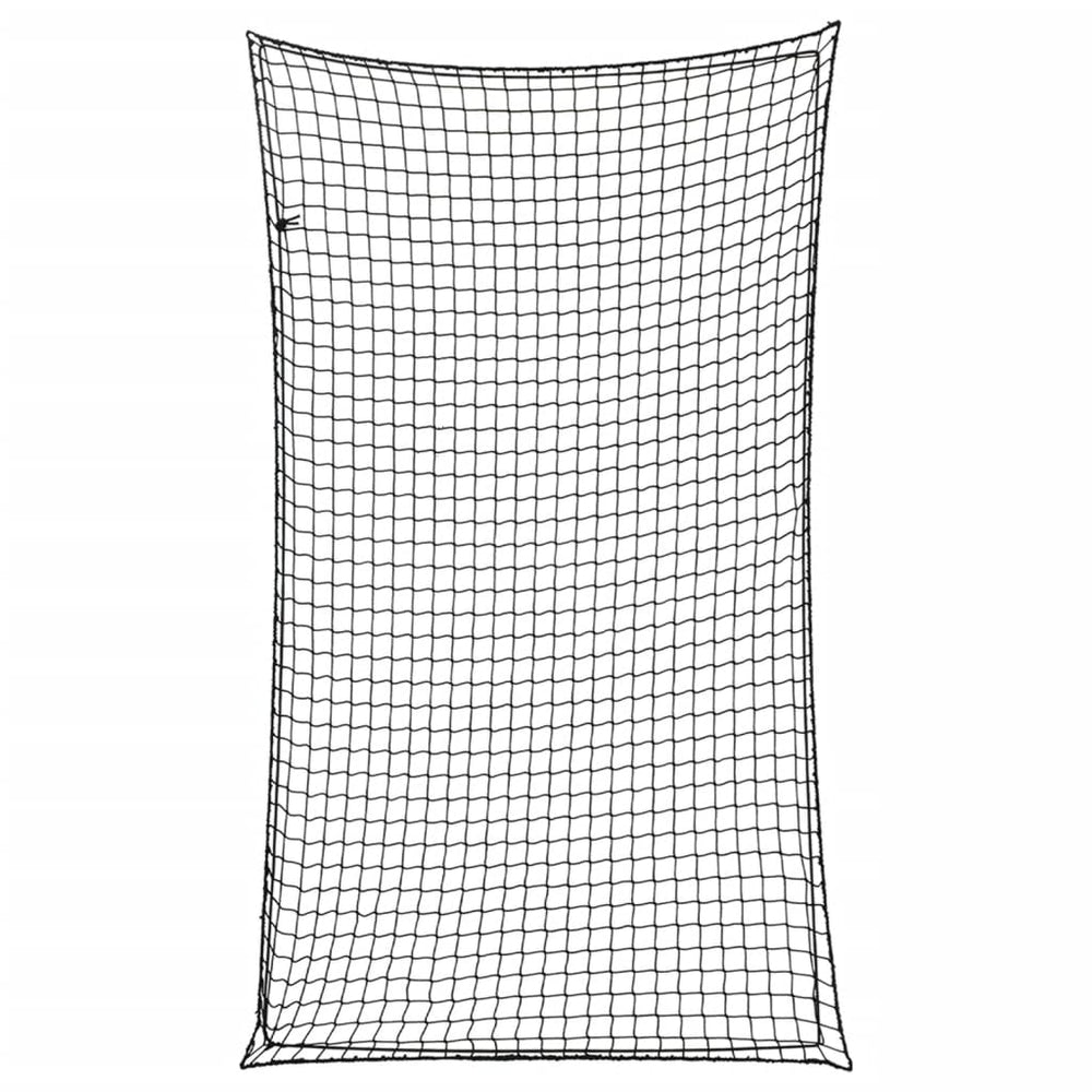 Vidaxl aanhangwagennet elastisch touw 6x3,5 m polypropeen zwart
