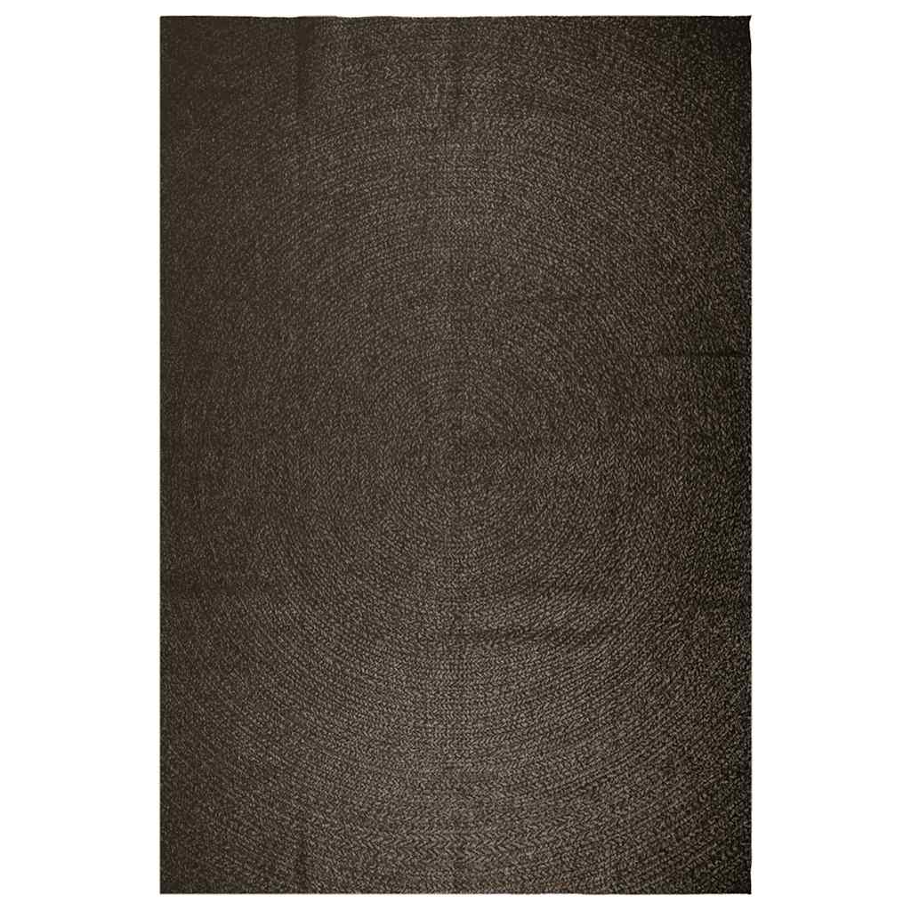 Vidaxl vloerkleed zizur binnen en buiten 240x340cm jute look antraciet