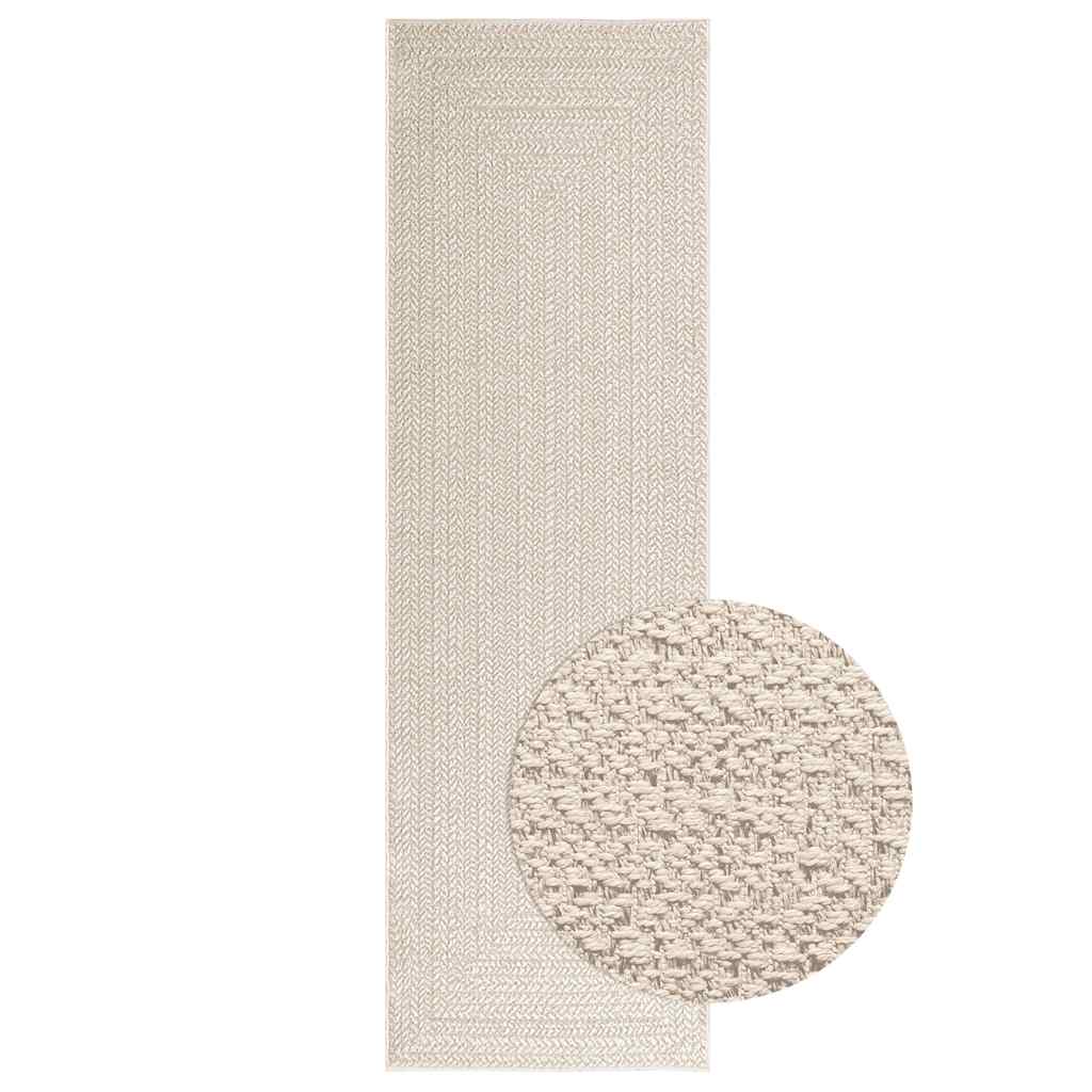 Vidaxl vloerkleed zizur kamer binnen en buiten 80x250 cm jute look