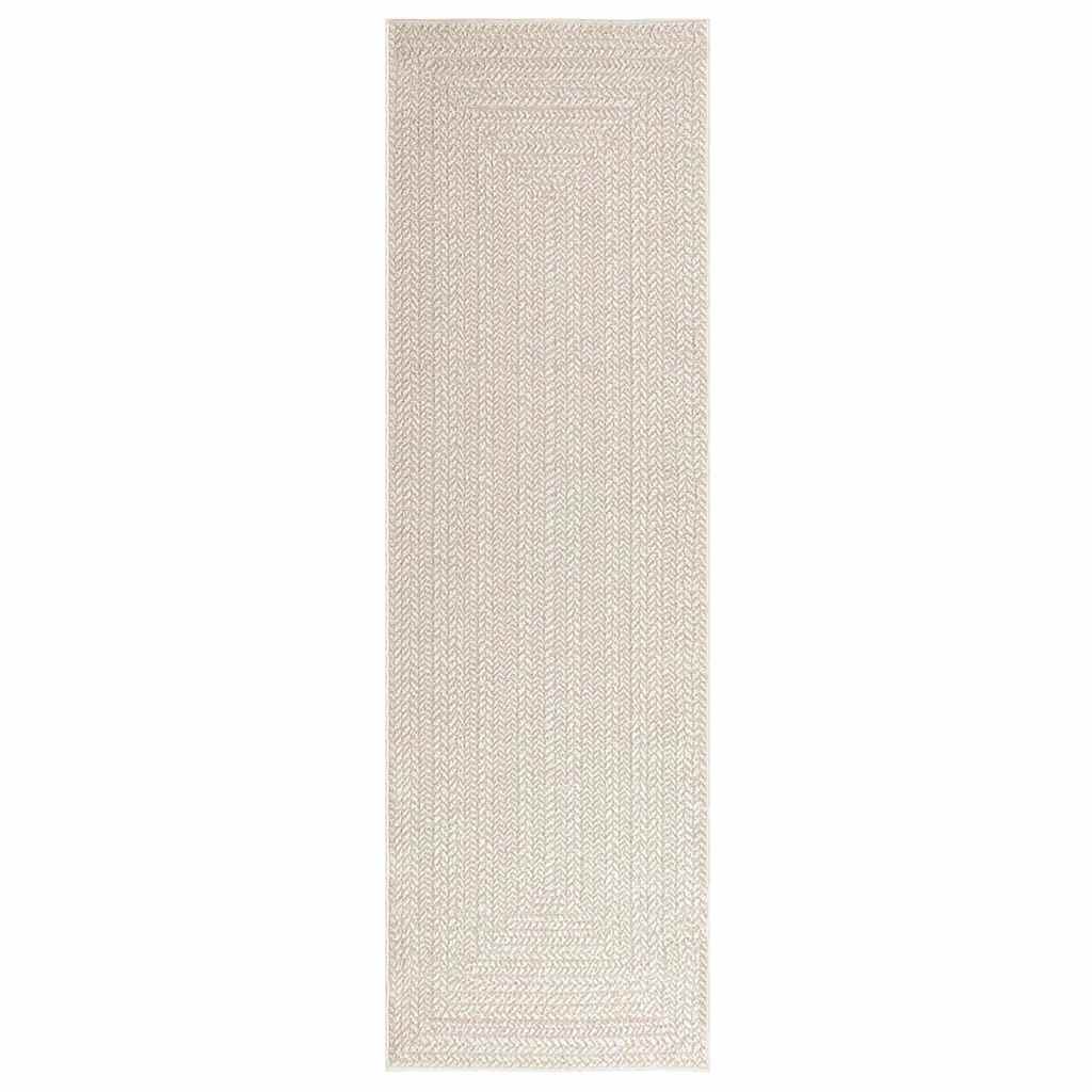 Vidaxl vloerkleed zizur kamer binnen en buiten 80x250 cm jute look