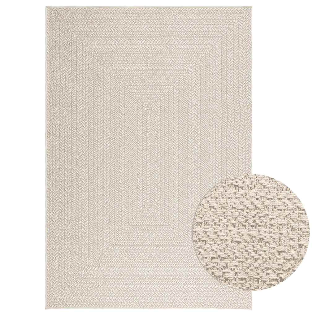 Vidaxl vloerkleed zizur kamer binnen en buiten 140x200 cm jute look